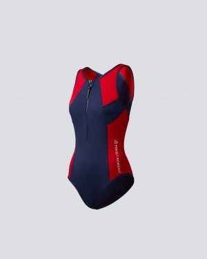 Perfect Moment Active Wetsuit Rouge Bleu Marine | 476509HUJ