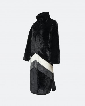 Perfect Moment Astrid Faux Fur Coat Noir | 345812JNL