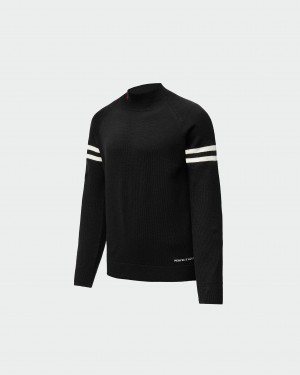 Perfect Moment Chamonix Merino Laine Turtleneck Noir | 104952IDJ