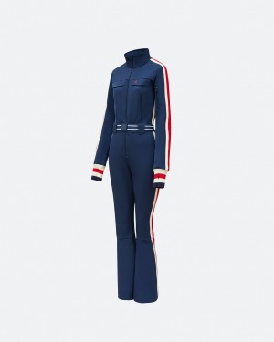 Perfect Moment Crystal Ski Suit Bleu Marine | 673095EXT