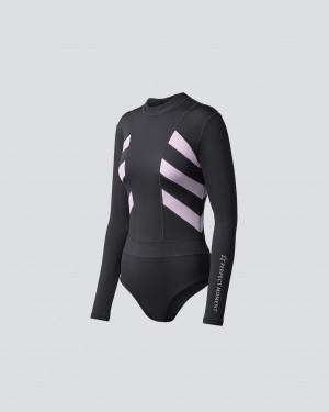 Perfect Moment Imok Wetsuit Asphalt Grey/Lilac | 406938ALD