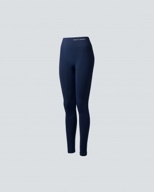 Perfect Moment Intarsia Leggings Bleu Marine | 027365PML