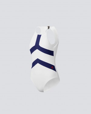 Perfect Moment Nordic Halter One-Piece Swimsuit Blanche | 018792CUN
