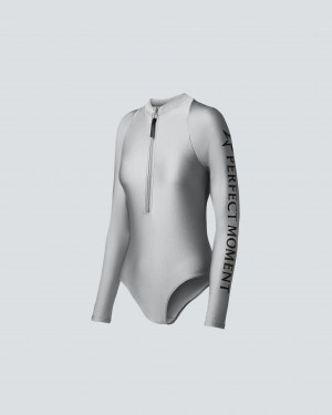 Perfect Moment PM Half-Zip Spring Suit Argent | 436087CXN