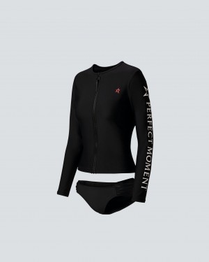 Perfect Moment PM Rash Guard Bikini Noir | 574130SUX