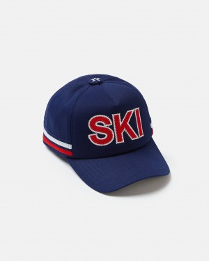Perfect Moment PM Ski Cap Bleu Marine Blanche Rouge | 562340FPR