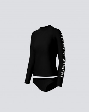 Perfect Moment Tempest Rash Guard Bikini Noir | 980761HEV