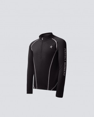 Perfect Moment Thermal Half Zip Noir | 018392PWN