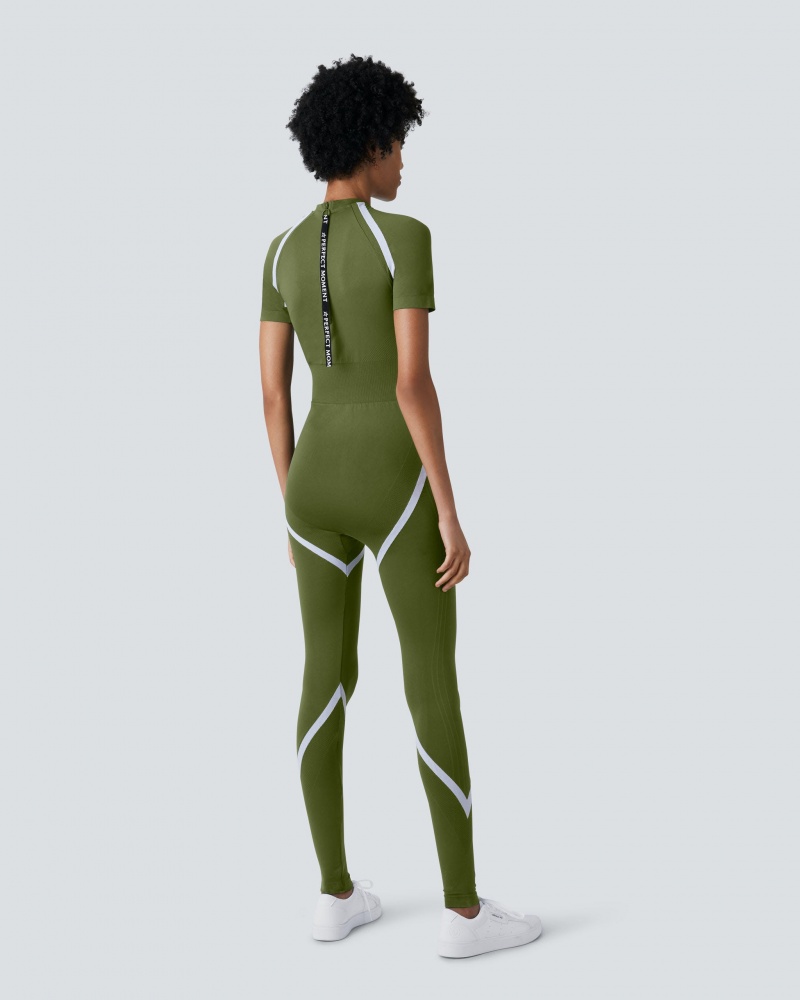 Perfect Moment Allos Seamless Jumpsuit Vert Foncé | 537248HAL