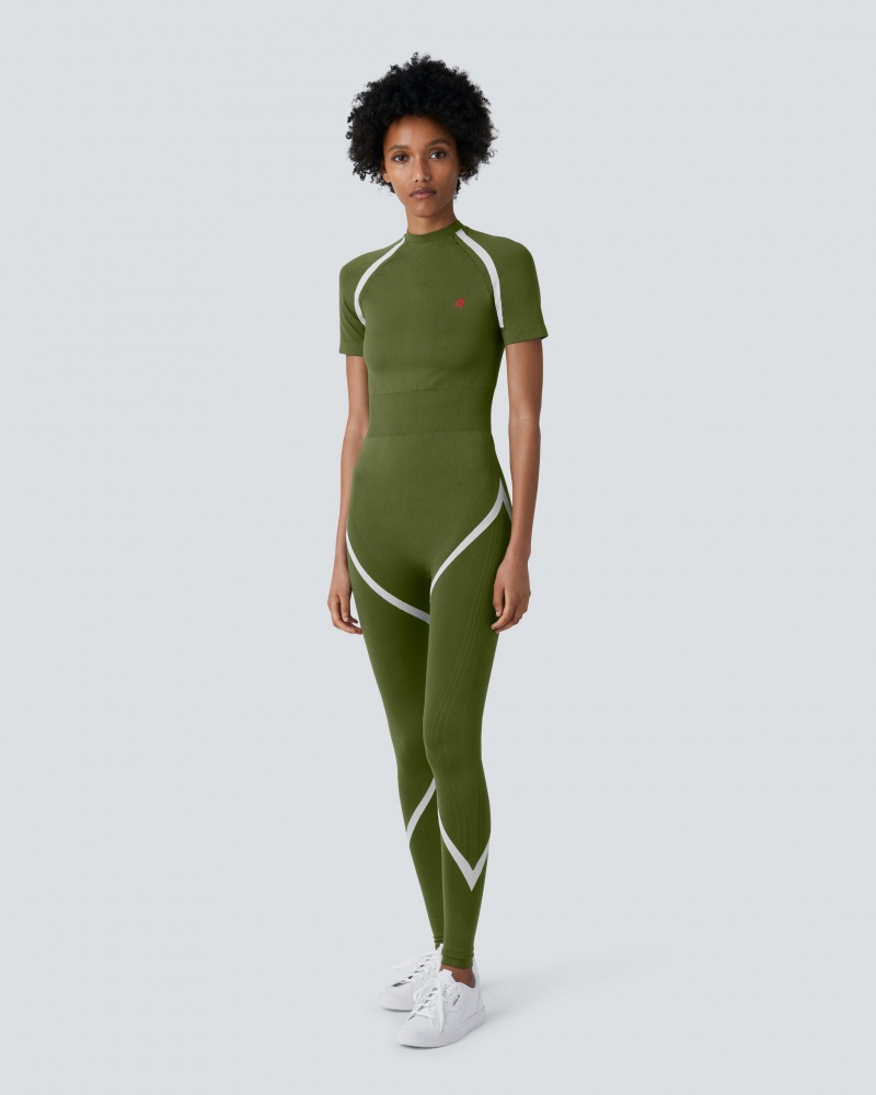 Perfect Moment Allos Seamless Jumpsuit Vert Foncé | 537248HAL