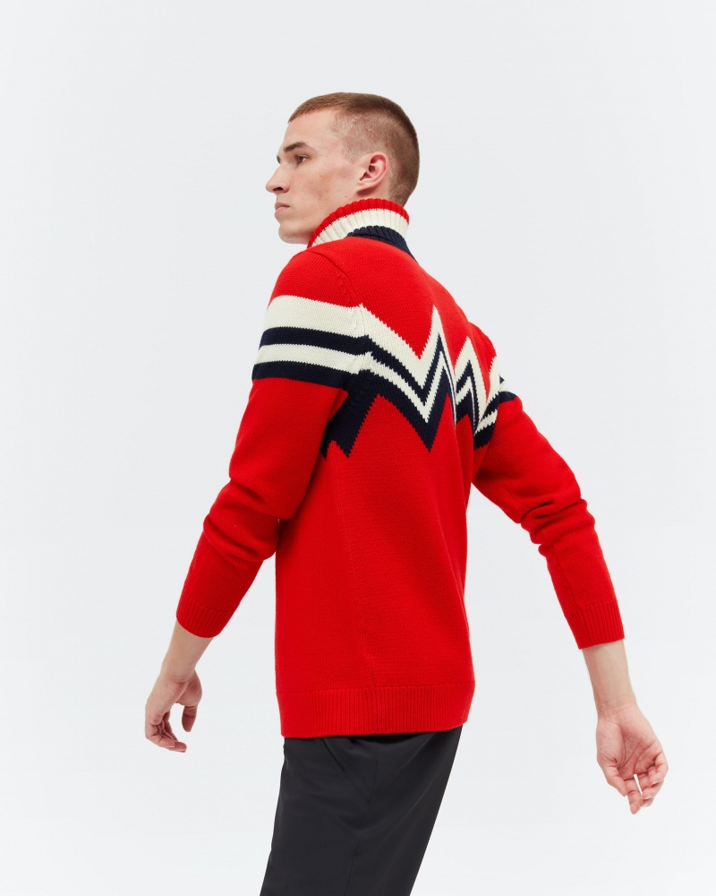 Perfect Moment Alpine Merino Laine Pull Rouge | 685370KLR