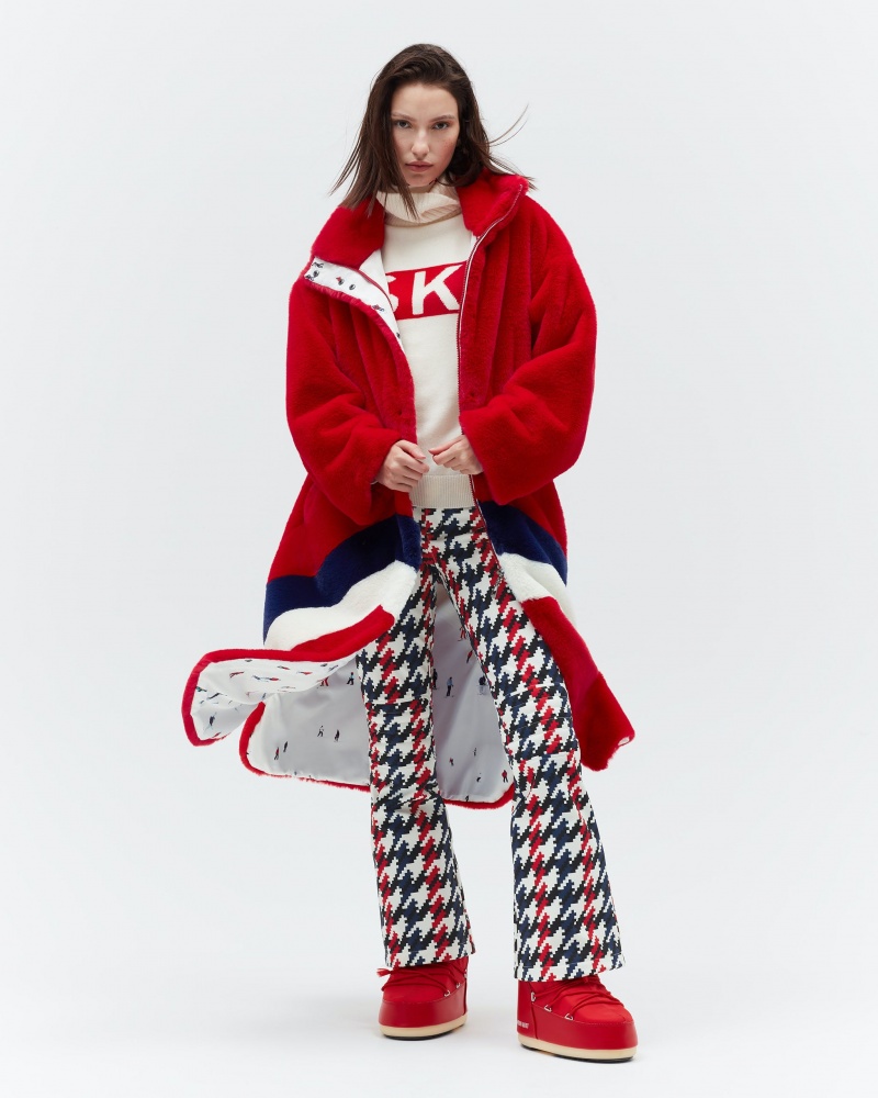 Perfect Moment Astrid Faux Fur Coat Rouge | 402581ULS