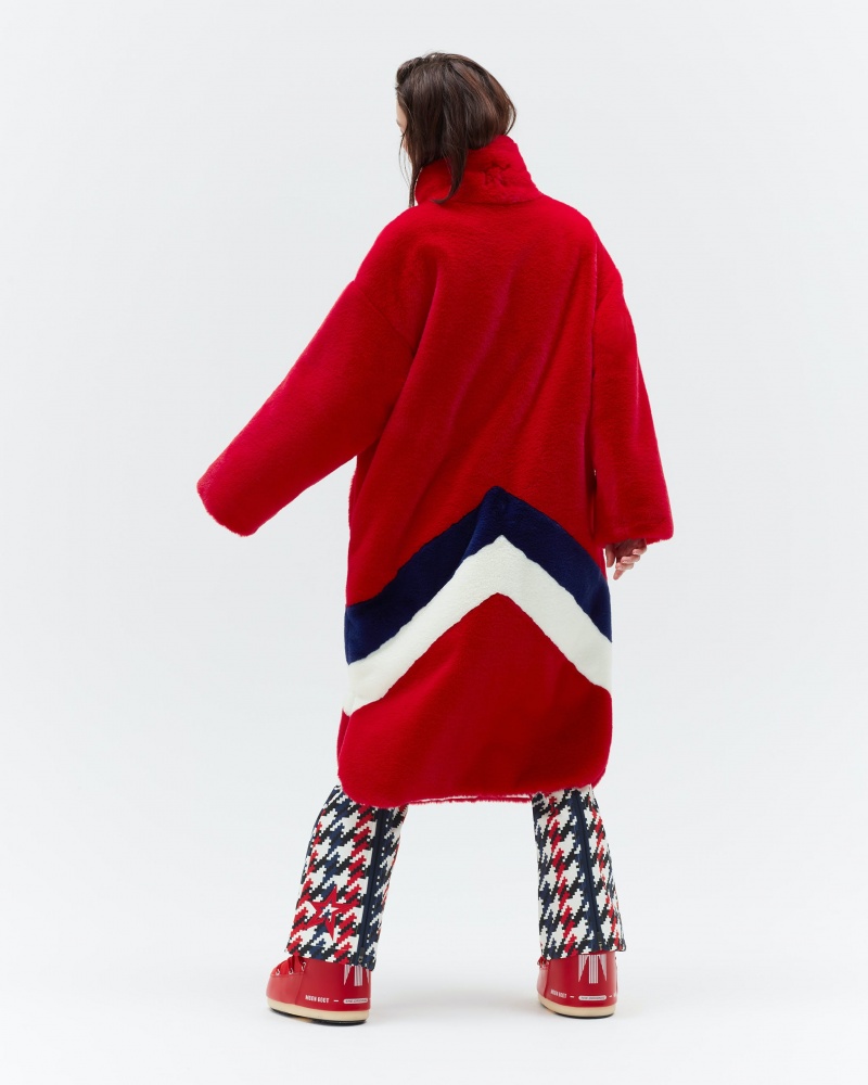 Perfect Moment Astrid Faux Fur Coat Rouge | 402581ULS