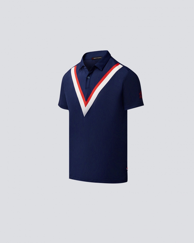Perfect Moment Beaufort Polo Top Bleu Marine | 097814TEB