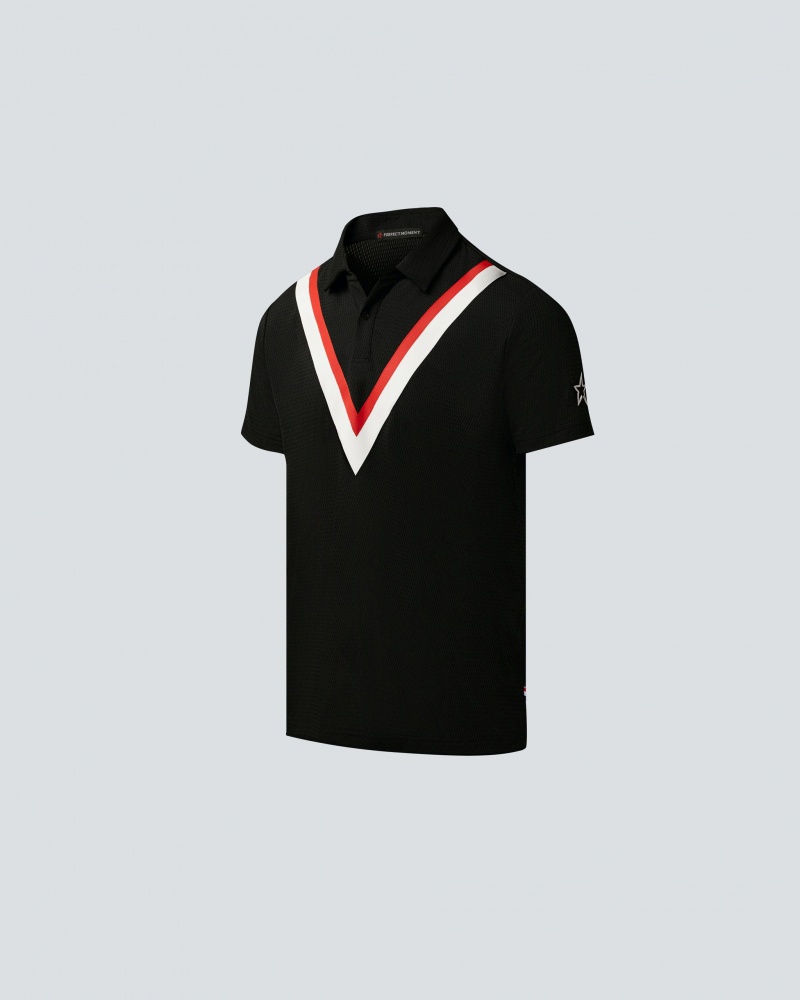 Perfect Moment Beaufort Polo Top Noir | 481570QUL