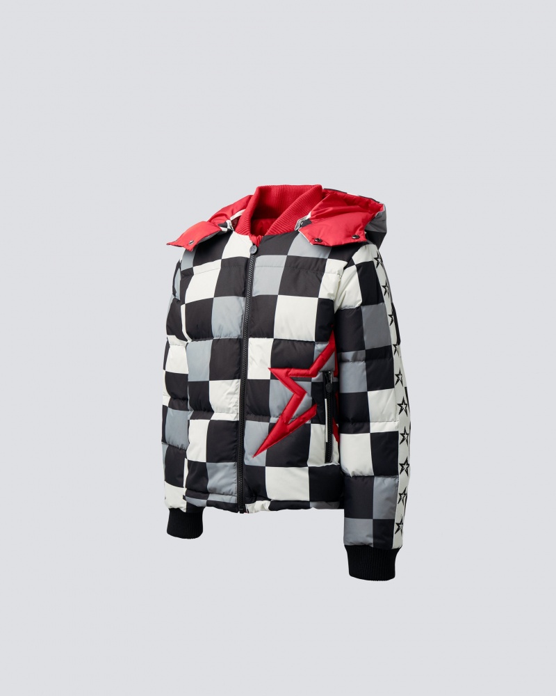Perfect Moment Bloko Super Star Insulated Jacket Noir Blanche | 402951LCN