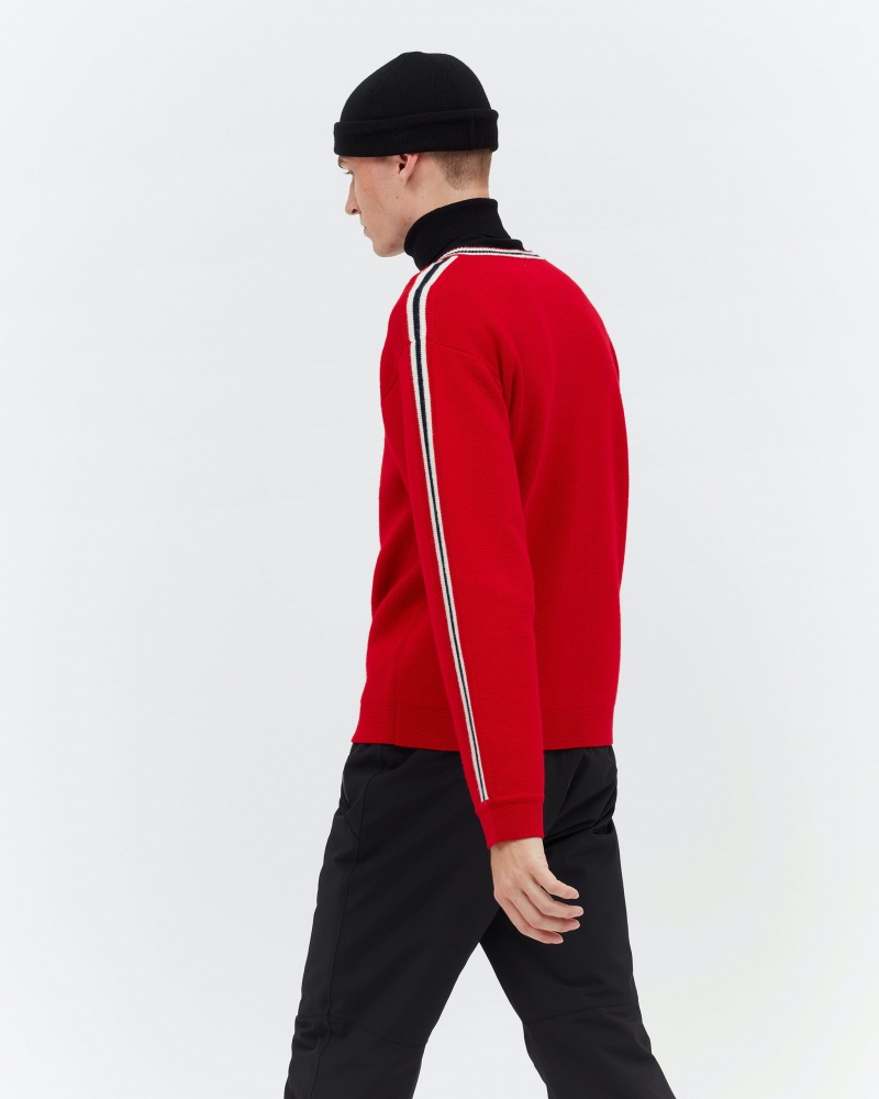 Perfect Moment Boiled Merino Laine Pull Rouge | 504891UDG