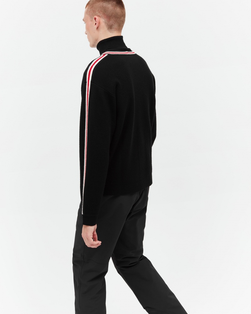 Perfect Moment Boiled Merino Laine Pull Noir | 297403VJY