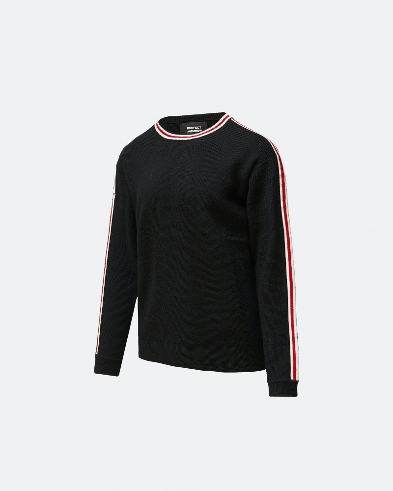 Perfect Moment Boiled Merino Laine Pull Noir | 297403VJY
