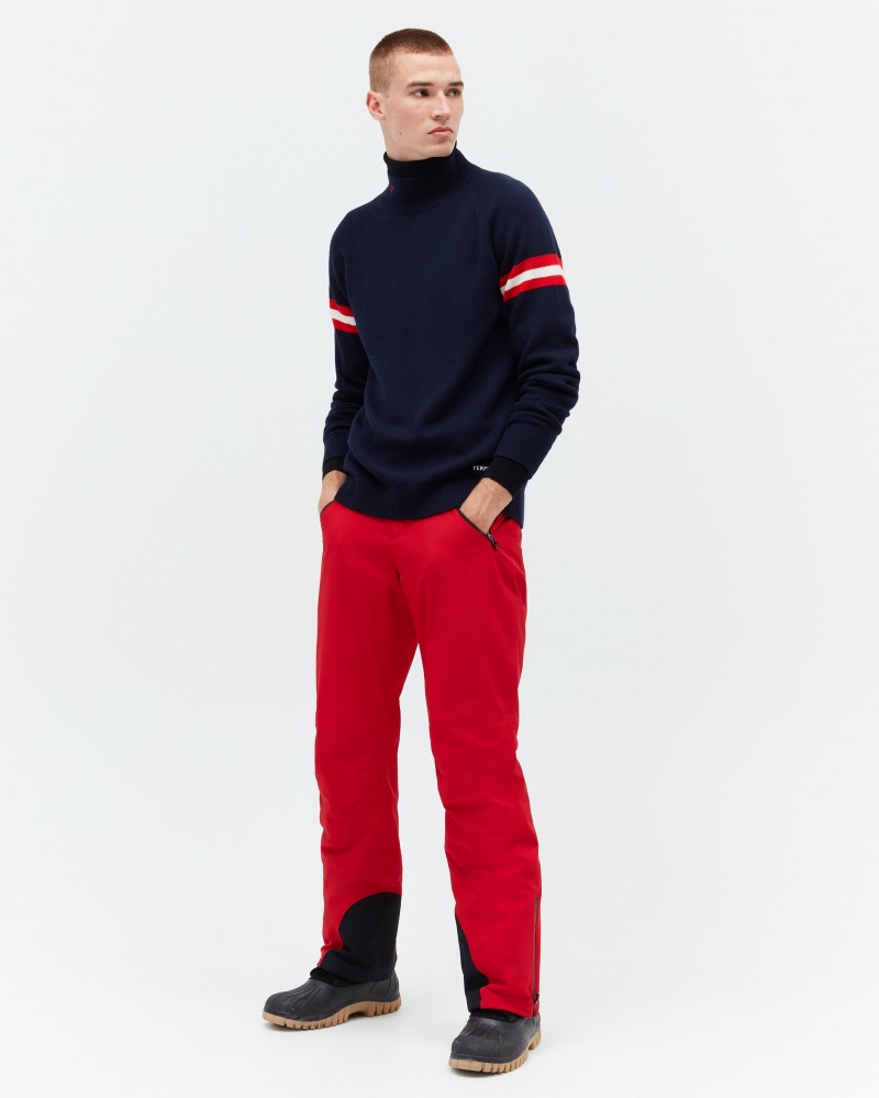 Perfect Moment Chamonix Merino Laine Turtleneck Bleu Marine | 571246WDR