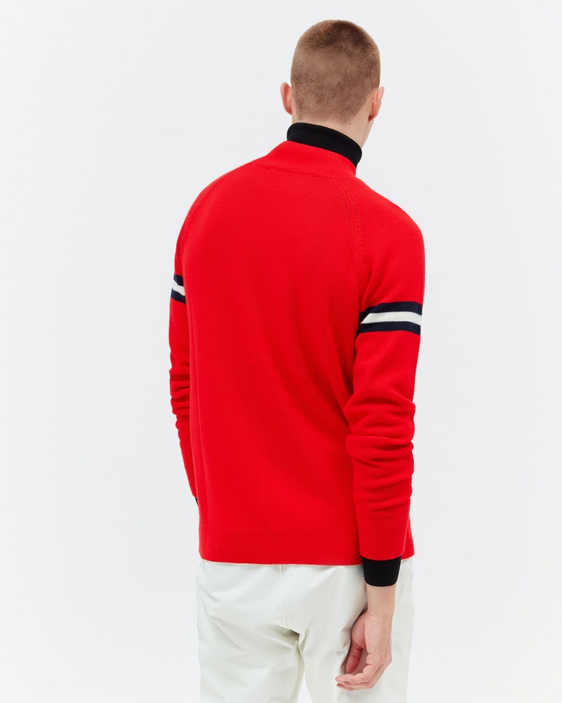 Perfect Moment Chamonix Merino Laine Turtleneck Rouge | 712903YEK