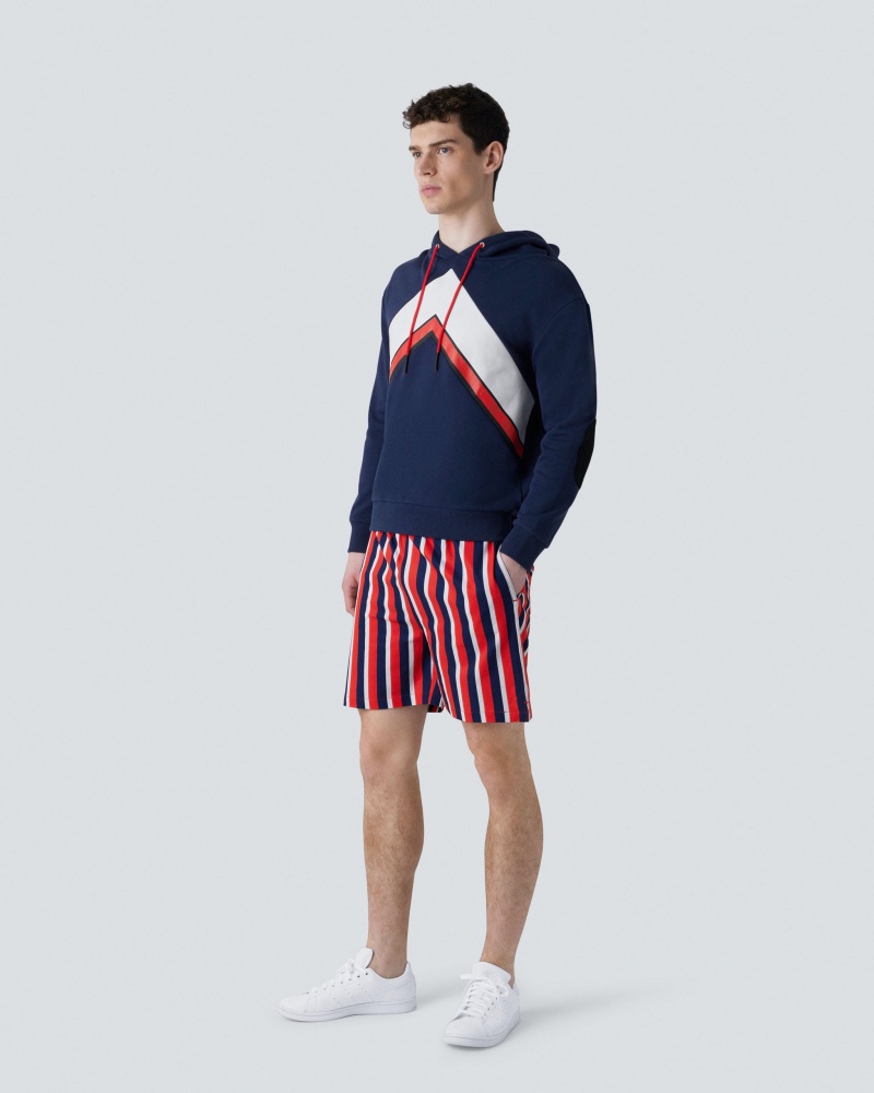 Perfect Moment Chevron Hoodie Bleu Marine | 139425XAE