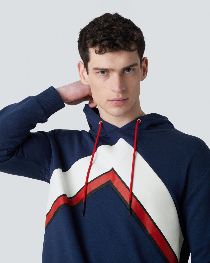Perfect Moment Chevron Hoodie Bleu Marine | 139425XAE