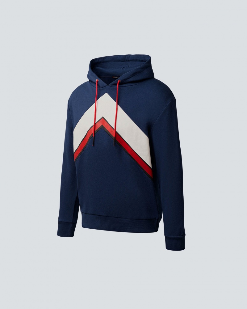 Perfect Moment Chevron Hoodie Bleu Marine | 139425XAE