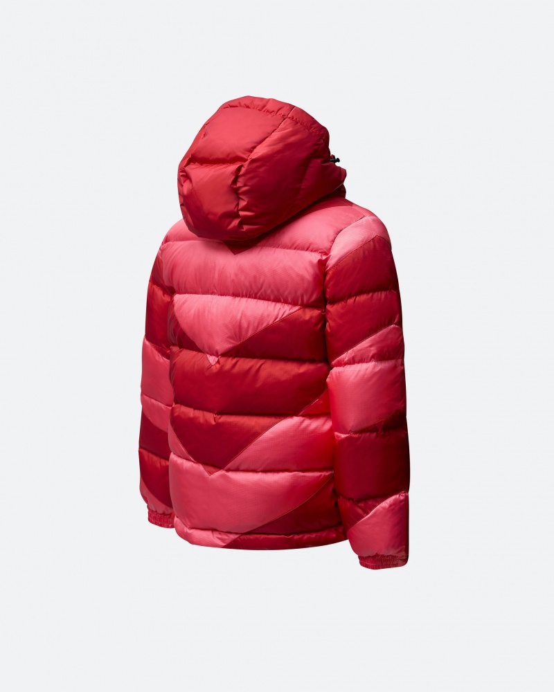 Perfect Moment Chevron Mojo Down Jacket Rose Rouge | 802951JVF