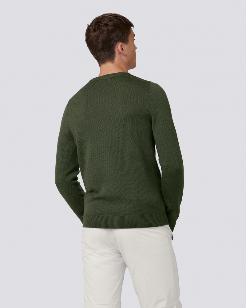 Perfect Moment Chevron Stripe Merino Laine Pull Vert Foncé | 367508BAH