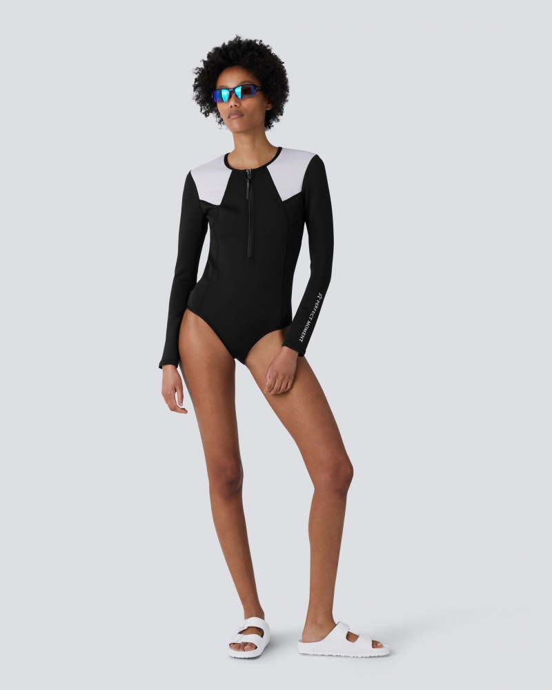 Perfect Moment Chevron Wetsuit Noir | 127836KUW