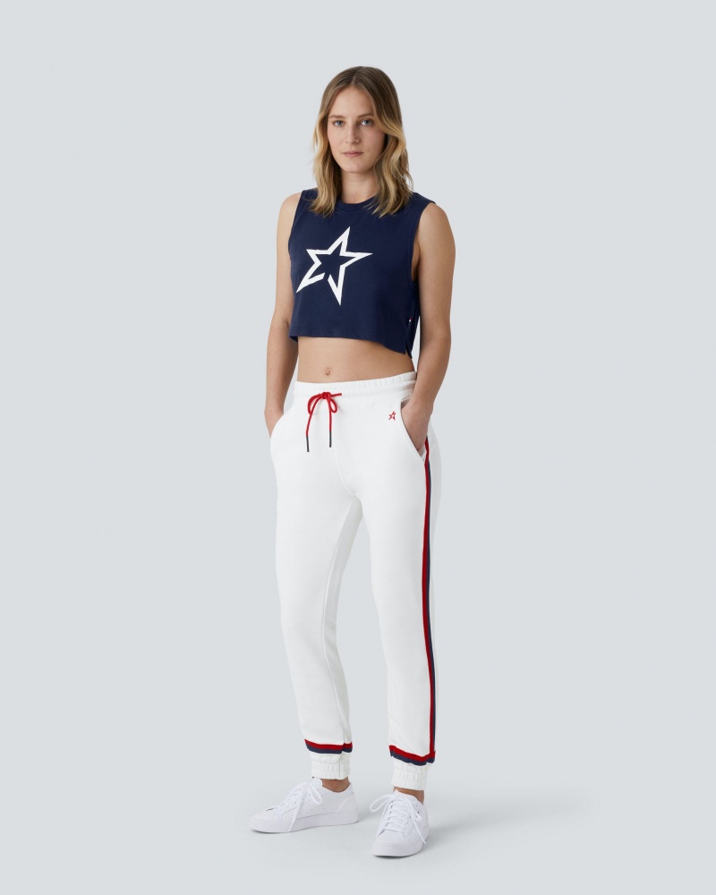 Perfect Moment Cropped Star Tank Bleu Marine | 235678ATN