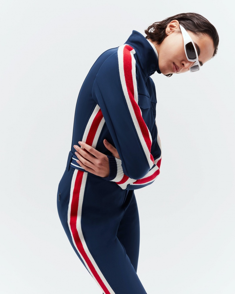 Perfect Moment Crystal Ski Suit Bleu Marine | 673095EXT