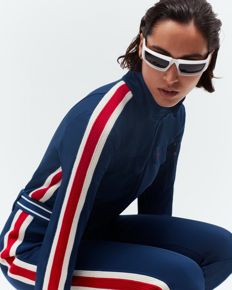 Perfect Moment Crystal Ski Suit Bleu Marine | 673095EXT