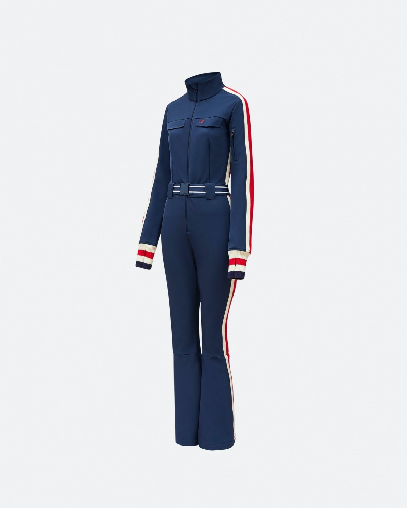 Perfect Moment Crystal Ski Suit Bleu Marine | 673095EXT