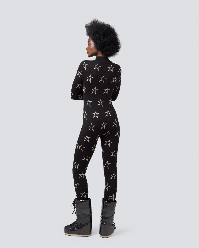 Perfect Moment Floro Star Merino Laine Jumpsuit Noir | 239750LEW