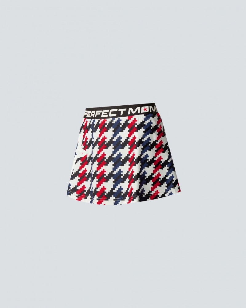 Perfect Moment Houndstooth Starlight Skirt Houndstooth | 195724DEJ