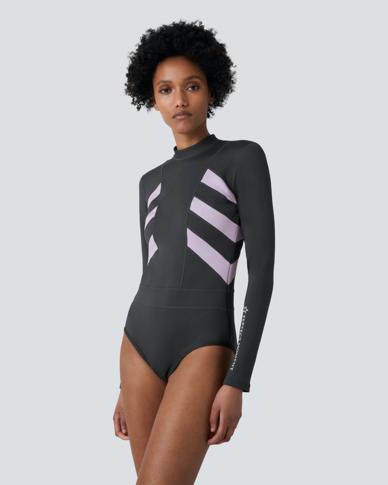 Perfect Moment Imok Wetsuit Asphalt Grey/Lilac | 648375KWF