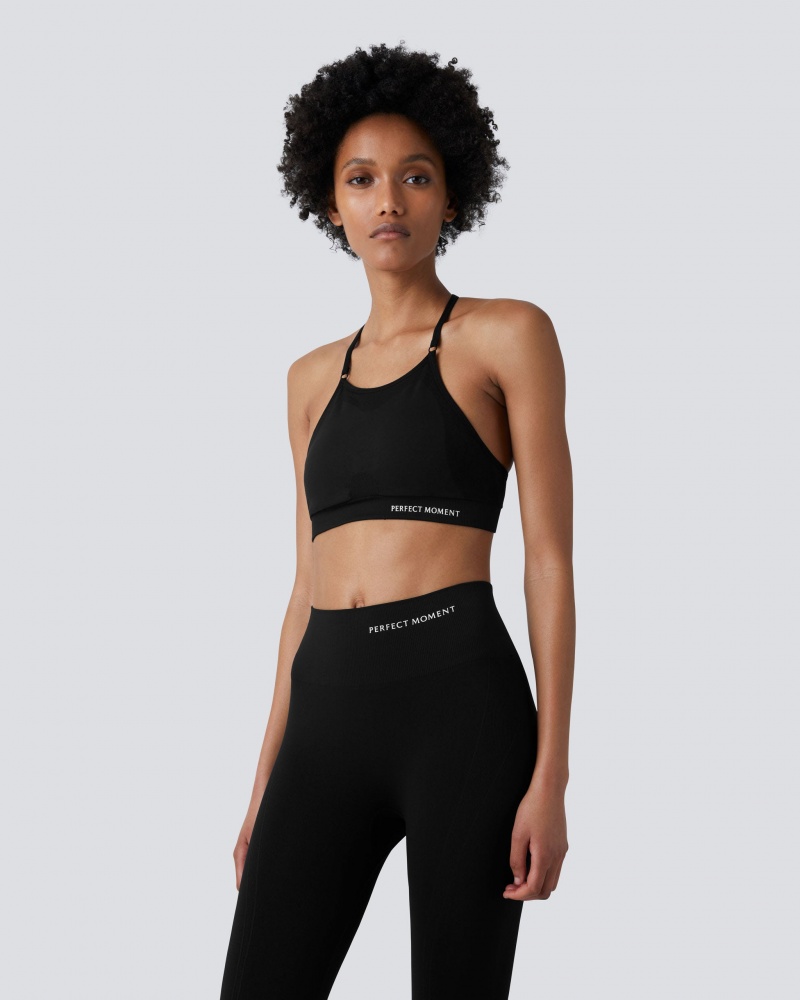 Perfect Moment Intarsia Leggings Noir | 196320ZFJ