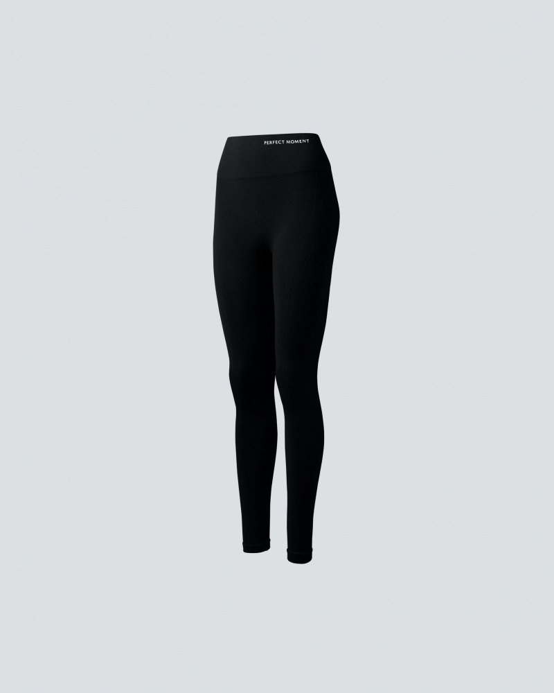 Perfect Moment Intarsia Leggings Noir | 196320ZFJ