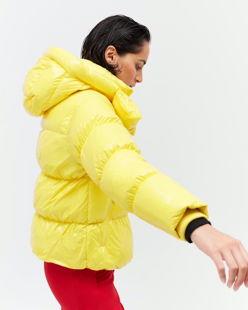 Perfect Moment January Down Jacket Jaune | 825943NCS