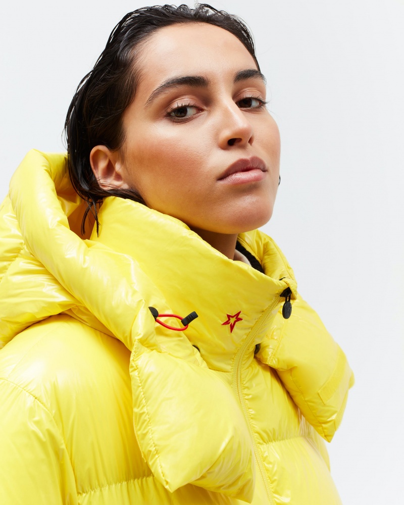 Perfect Moment January Down Jacket Jaune | 825943NCS
