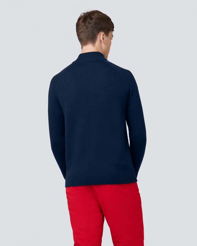 Perfect Moment LA Tour IV Merino Laine Half-Zip Bleu Marine | 962380CYK
