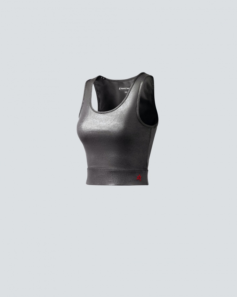Perfect Moment Lumi Fitness Top Noir | 204136KJP