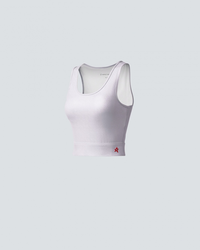 Perfect Moment Lumi Fitness Top Shiny Pastel Lilac | 459087EIG