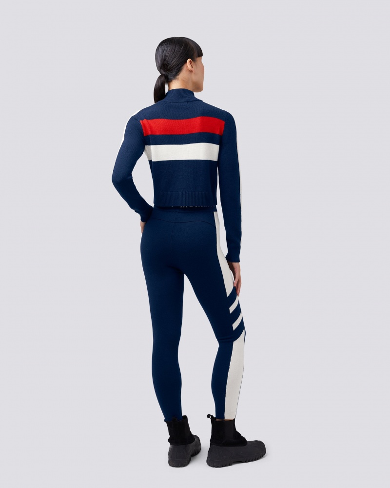Perfect Moment Mania Merino Laine Legging Bleu Marine | 301457WGY