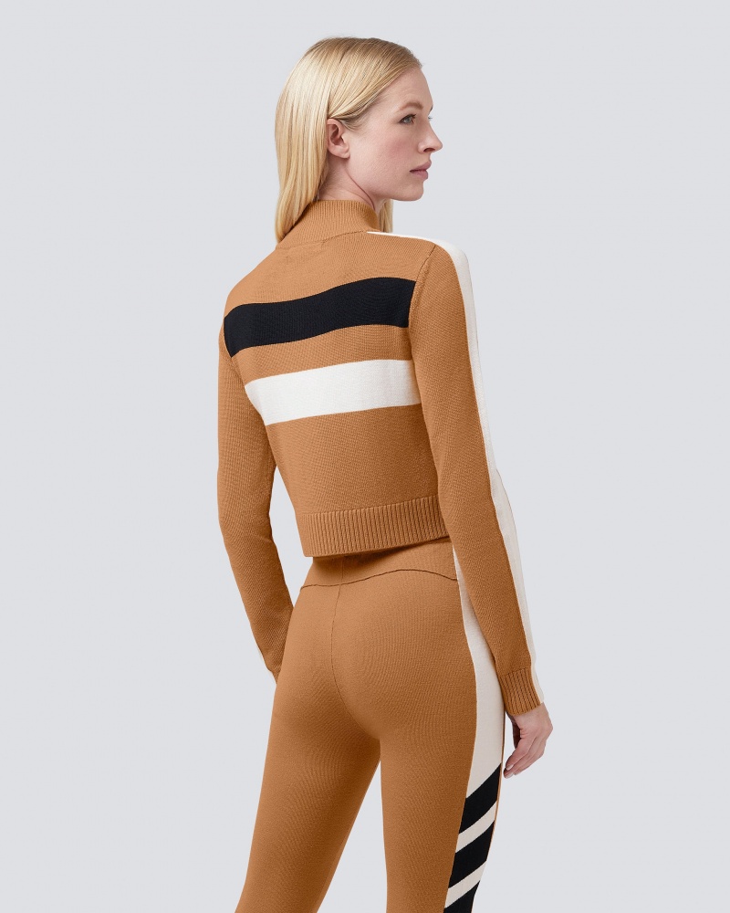 Perfect Moment Mania Merino Laine Top Marron | 729308XMD