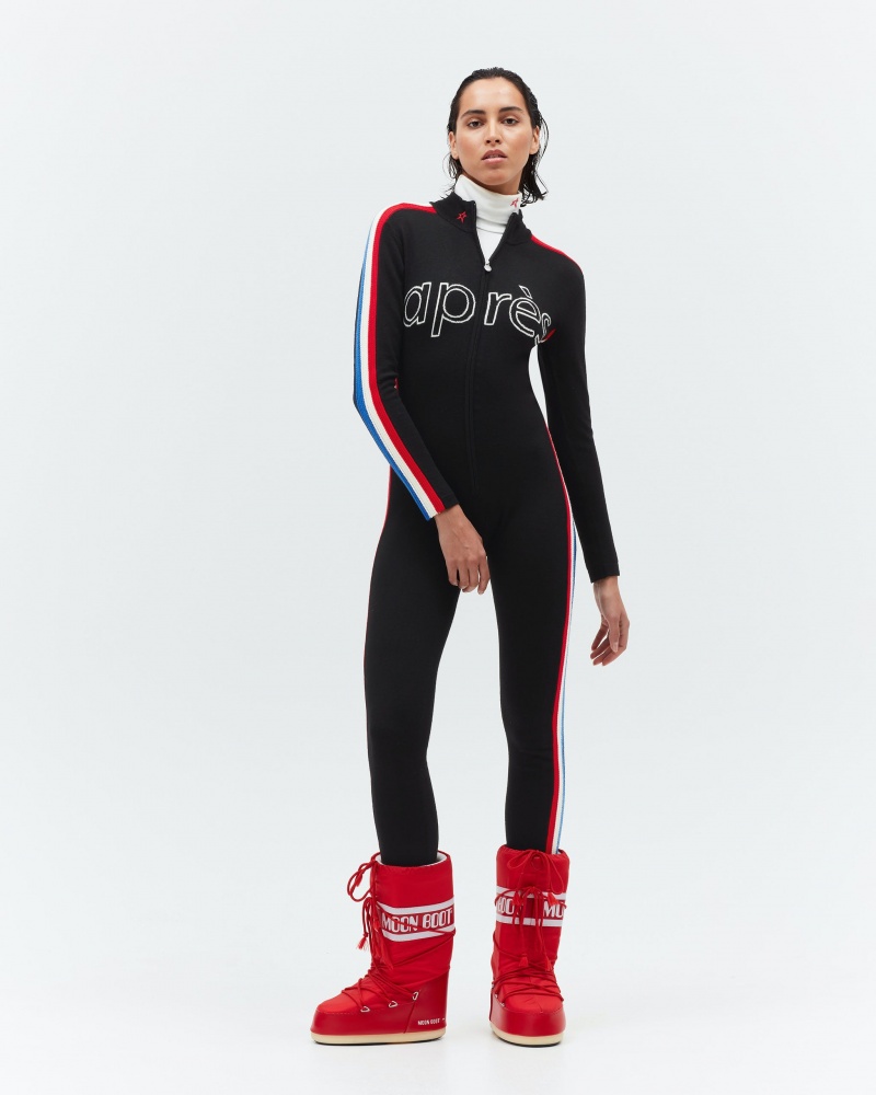 Perfect Moment Merino Laine Apres Jumpsuit Noir | 962180ZEN
