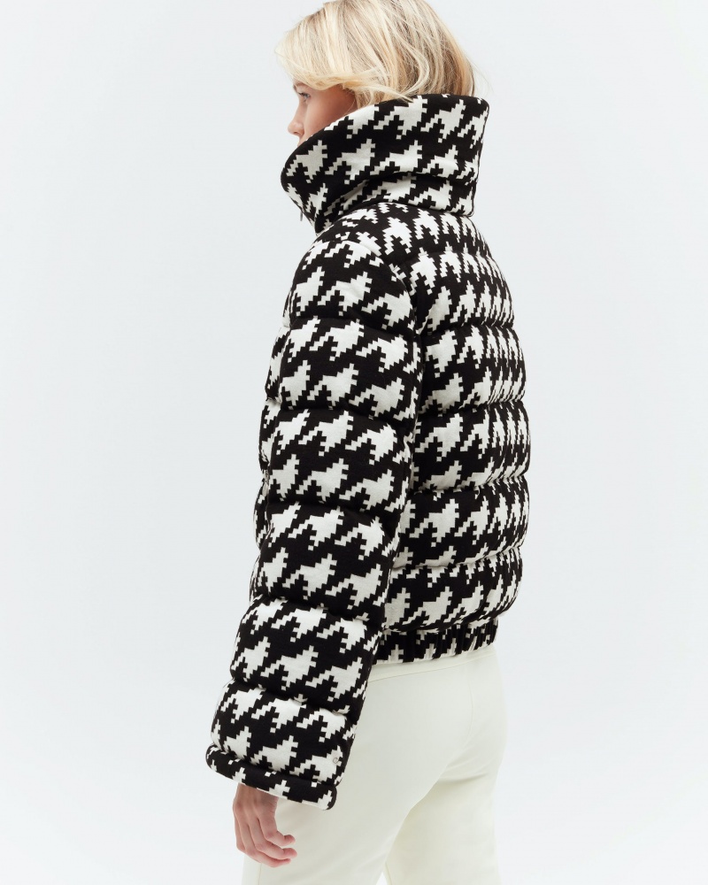 Perfect Moment Merino Laine Blend Polar Flare Jacket Noir Blanche | 435216AMB