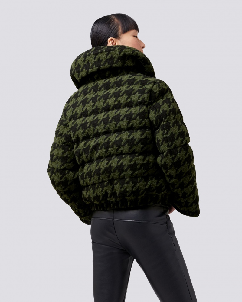 Perfect Moment Merino Laine Polar Flare Down Jacket Vert Foncé Noir | 935168WYJ
